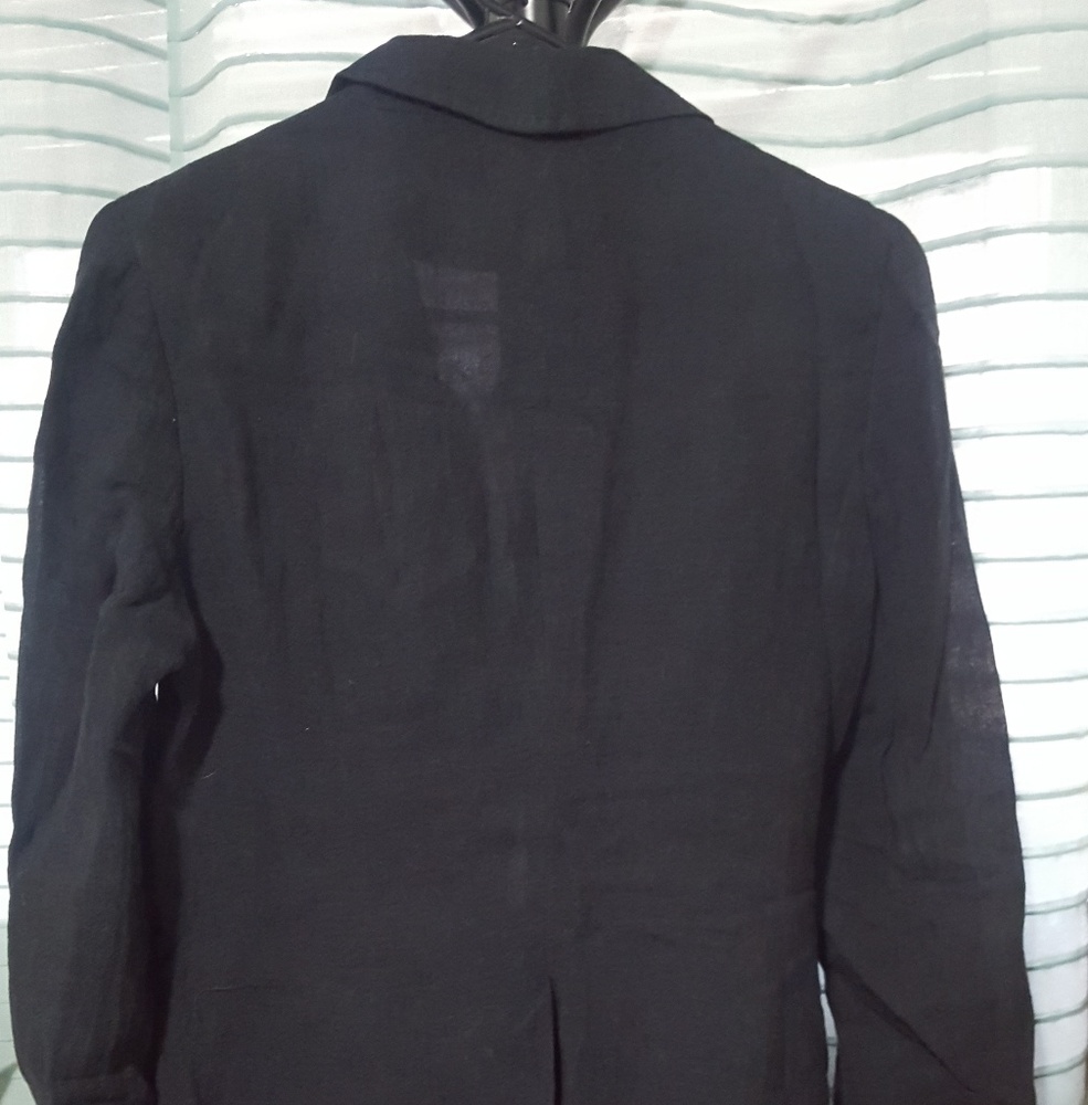 Linen trench coat